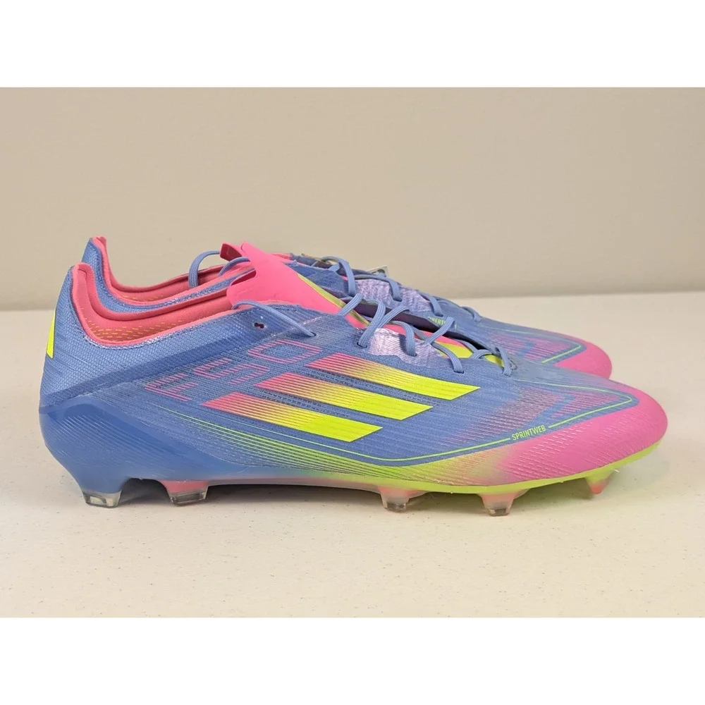Adidas Adizero F50 Elite FG Soccer Cleats Celestial Pink Blue Size 13 IE1201